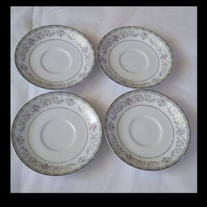 Noritake Edgewood 4 Saucers